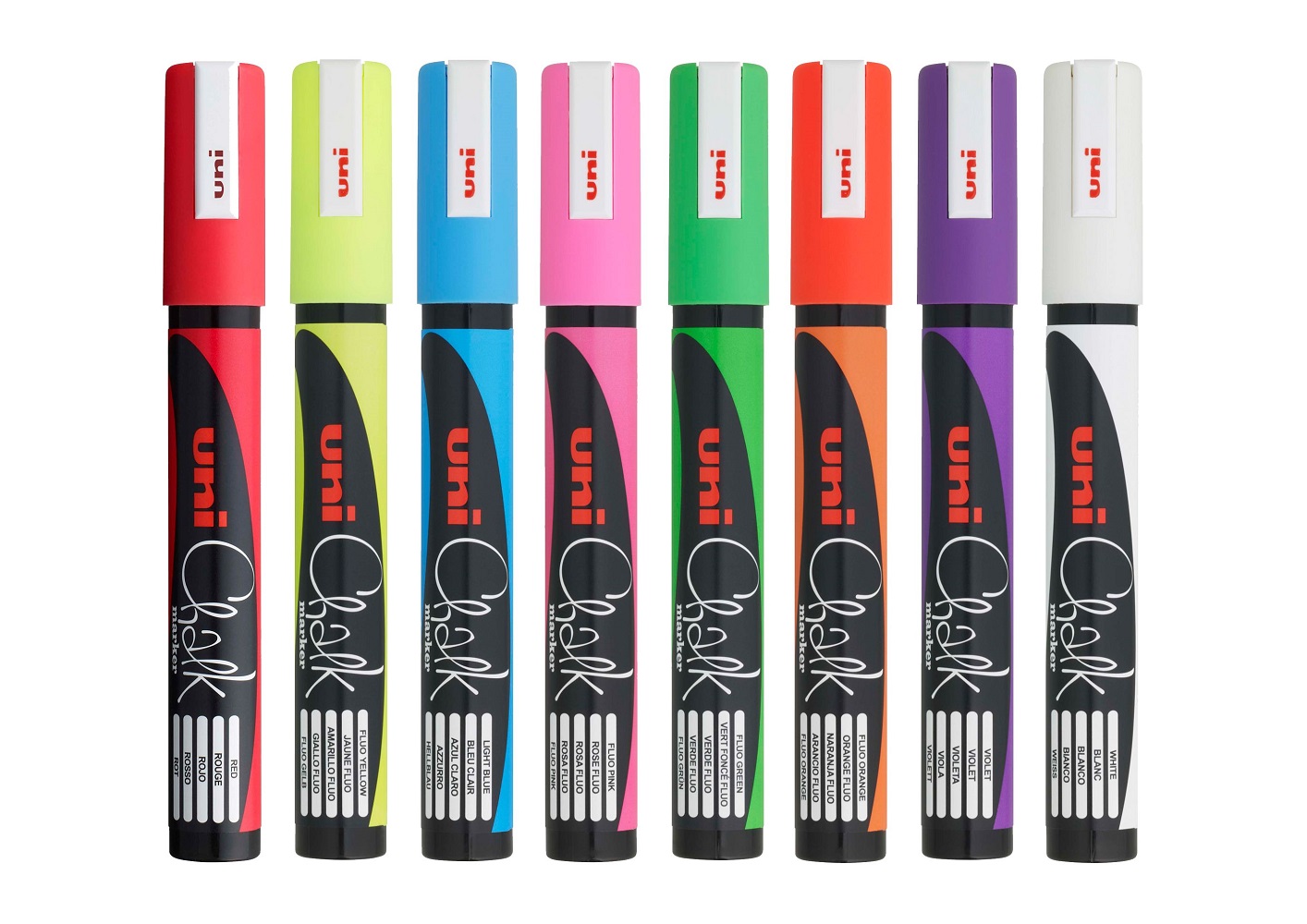 Uni-Ball 5M Liquid Chalk Markers Ass Pk8